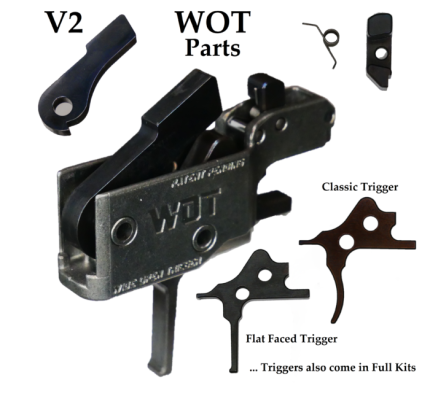 WOT Rebuild Parts – COMPLETE UPGRADE KIT - Triggers - Rare Breed Triggers FRT - 15