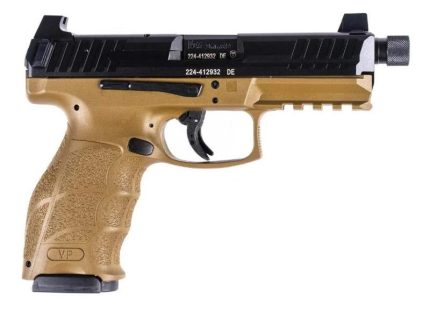 Heckler and Koch VP9 Tactical Flat Dark Earth 9mm 4.7" Barrel 10-Rounds Push-Button Mag Release - Products | Rare Breed Triggers FRT - 15