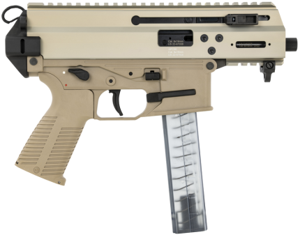 B&T APC9K Pro Coyote Tan 9mm 4.3" Barrel 30-Rounds Telescopic Brace Adapter - HANDGUNS | Rare Breed Triggers FRT - 15