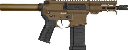CMMG Banshee MK4 Midnight Bronze 5.7 X 28 5" Barrel 32-Rounds No Brace - HANDGUNS | Rare Breed Triggers FRT - 15