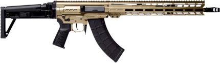 CMMG DISSENT MK47 Coyote Tan 7.62 X 39 14.3" P&W Barrel 30-Rounds - RIFLES | Rare Breed Triggers FRT - 15
