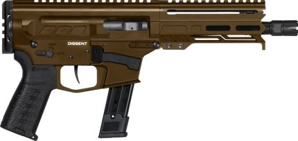 CMMG Dissent MK17 Midnight Bronze 9mm 6.5" Barrel 21-Rounds No Brace - HANDGUNS | Rare Breed Triggers FRT - 15