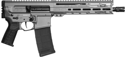 CMMG Dissent MK4 Sniper Grey .300 Blackout 10.5" Barrel 30-Rounds No Brace - HANDGUNS | Rare Breed Triggers FRT - 15