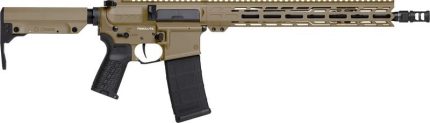 CMMG Resolute MK4 Coyote Tan 5.56 14.5" Barrel 30-Rounds - RIFLES | Rare Breed Triggers FRT - 15