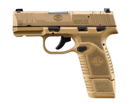 FN Reflex OR Flat Dark Earth 9mm 3.3" Barrel 15-Rounds Manual Safety - HANDGUNS | Rare Breed Triggers FRT - 15