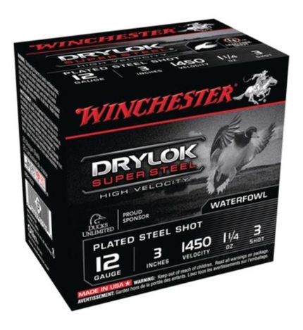 Winchester Supreme HV Steel 12 Ga, 3", 1-1/4oz, 3 Shot, 25rd Box Winchester Ammo - Ammunition - Rare Breed Triggers FRT - 15