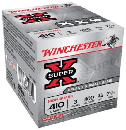 Winchester Super-X High Brass .410 Ga, 3", 1100 FPS, .75oz, 7.5 Shot, 25rd Box Winchester Ammo - Ammunition - Rare Breed Triggers FRT - 15