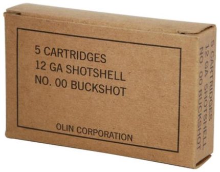 Winchester Military Grade 12 Ga, 2.75", 1325 FPS, 9 Pellets, 00 Buckshot, 5rd Box Winchester Ammo - Ammunition - Rare Breed Triggers FRT - 15