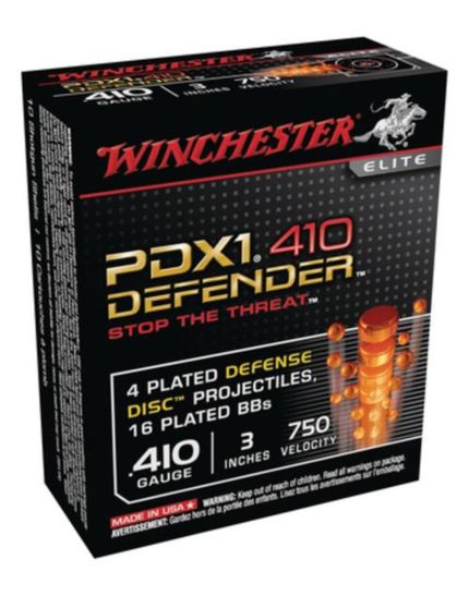 Winchester PDX1 410 Ga, 3", 4 Discs, 16 BBs, 10rd Box Winchester Ammo - Ammunition - Rare Breed Triggers FRT - 15