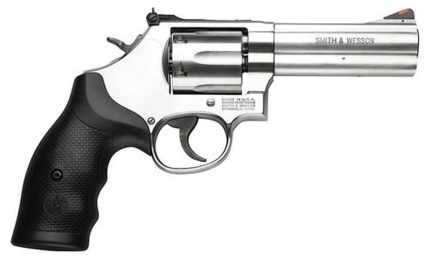 Smith & Wesson 686 Distinguished Combat 357 Mag, 4" Barrel, SS, White Outline/Red Ramp Sights Smith & Wesson - Products | Rare Breed Triggers FRT - 15