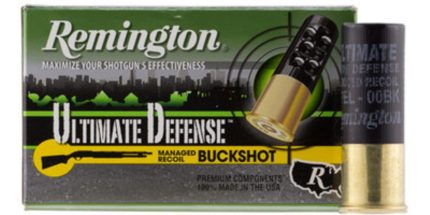 Remington HD Ultimate Home Defense 12g Buckshot, Reduced Recoil, 8 Pellets, 00 Buck-Shot, 5rd Remington - Ammunition - Rare Breed Triggers FRT - 15