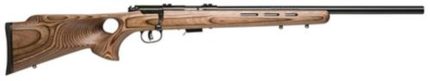 Savage 93R17 BTV, 17HMR, 21" Heavy Barrel, Blued, Brown Laminated Thumbhole Stock, 5Rd, Detachable Box Magazine Savage Arms - Products | Rare Breed Triggers FRT - 15