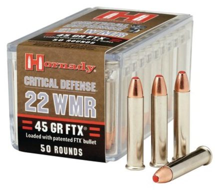 Hornady Critical Defense FTX 22 Win Mag 45gr, 50rd Box Hornady - Ammunition - Rare Breed Triggers FRT - 15