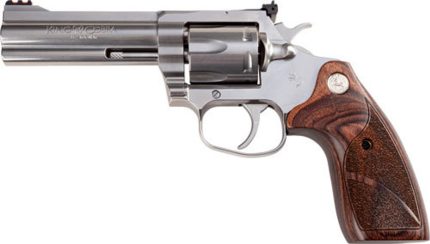 Colt King Cobra Target Revolver, 357 Magnum/38 Special, 4.25" Barrel, Steel Frame, Stainless Finish, Altamont Wood Grips, 6Rd Colt - Products | Rare Breed Triggers FRT - 15