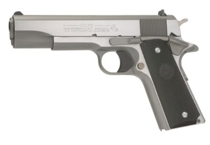 Colt 1991 Series Government 45 ACP 5" Barrel, Black Poly Grip Stainless, 7rd Colt - Products | Rare Breed Triggers FRT - 15