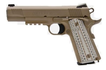 Colt Marine M45-A1 SA 45 ACP 5" Barrel Novak Cerakote 7 rd Mag Colt - Products | Rare Breed Triggers FRT - 15
