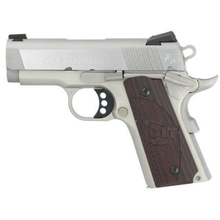 Colt Defender 1911 45 ACP SS, 3" Barrel, Black Cherry G10 Grips, Stainless, 7rd Colt - Products | Rare Breed Triggers FRT - 15