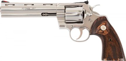 Colt Python .357 Mag, 6" Barrel, Walnut Grips, Stainless, 6rd Colt - Products | Rare Breed Triggers FRT - 15