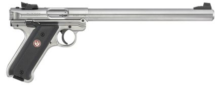 Ruger Mark IV Target .22 LR, 10" Bull Barrel, Adj. Rear, Stainless, 10rd Ruger - Products | Rare Breed Triggers FRT - 15