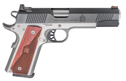 Springfield Ronin Operator 1911, Full Size, 9mm, 5" Barrel, Blued, SS Frame, Fiber Optic Front Sight Tactical White Dot Rear, 9rd Mag Springfield Armory - Products | Rare Breed Triggers FRT - 15