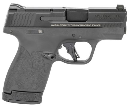 Smith & Wesson, Shield Plus, Striker Fired, Micro-Compact, 9mm, 3.1" Barrel, White Dot Sights, Polymer Frame, Thumb Safety, Flat Face Trigger, 2 Mags, 1-10Rd 1-13Rd, Black Smith & Wesson - Guns | Rare Breed Triggers FRT - 15