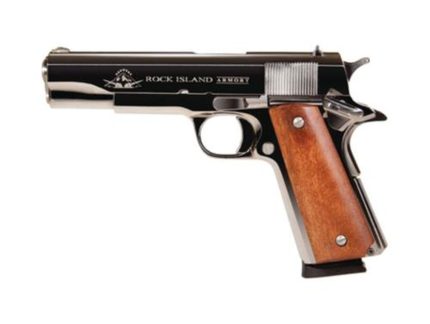 Rock Island Armory 1911-A1 GI Standard 45 ACP 5" Polished Nickel Standard Sights 8 Round Rock Island-Armscor - Products | Rare Breed Triggers FRT - 15