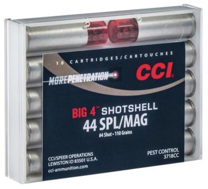 CCI Handgun Shotshells .44 Mag/.44 Spec Shot Size 4 110gr 10rd/Box CCI Ammunition - Ammunition - Rare Breed Triggers FRT - 15