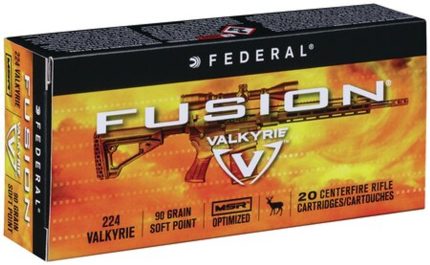 Federal 224 Valkyrie 90gr, Fusion 20rd Box Federal Ammunition - Ammunition - Rare Breed Triggers FRT - 15