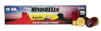 Aguila Minishell 12 Ga, 1.75", 7/8oz, Slug Shot, 20rd Box Aguila Ammunition - Ammunition - Rare Breed Triggers FRT - 15
