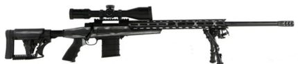 Howa 1500, Bolt Action Rifle, 308 Winchester, 24" Heavy Threaded Barrel, Black, Gray & White American Flag Finish, Polymer Stock, Right Hand, Bipod, 10rd Mag, 4-16x50 Scope Included Legacy Intl Sports - Products | Rare Breed Triggers FRT - 15