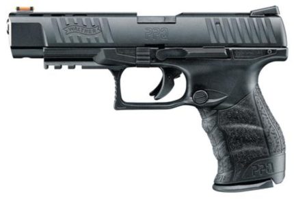 Walther, PPQ M2, Striker Fired, Full Size, 22 LR, 5" Barrel, Polymer Frame, Black, Fiber Optic Front Sight, Fixed Rear, 12Rd, 1 Magazine Walther - Products | Rare Breed Triggers FRT - 15