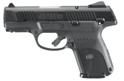 Ruger SR9C Compact Pistol, 9mm, Black Alloy Slide, 3.5", 10rd Mags Ruger - Guns | Rare Breed Triggers FRT - 15