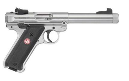 Ruger Mark IV Target, 22LR, 5.5", 10rd, Stainless Steel, Adjustable Rear Sight, Checkered Grip Ruger - Products | Rare Breed Triggers FRT - 15