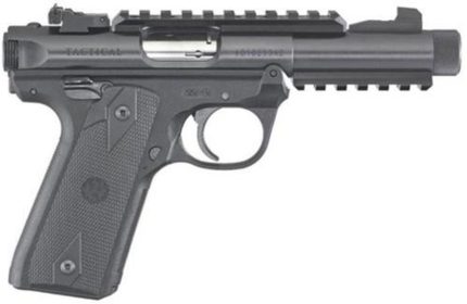 Ruger Mark IV 22/45 22LR TACTICAL, 4.4" Barrel, Black Poly Grips, 10rd Mag Ruger - Products | Rare Breed Triggers FRT - 15