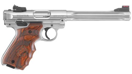Ruger Mark IV Hunter 22LR 6.88" Fluted Bull Barrel SS Target Laminate Grip 10rd Mag Ruger - Products | Rare Breed Triggers FRT - 15