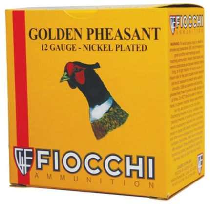 Fiocchi Golden Pheasant Nickel 12 Ga, 2.75", 1485 FPS, 1.3oz, 5 Shot, 25rd Box Fiocchi Ammunition - Ammunition - Rare Breed Triggers FRT - 15