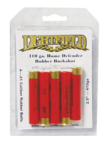 Lightfield Home Defense 410 Ga, 2.5", Rubber Buckshot, 5rd/Box Lightfield Ammunition - Ammunition - Rare Breed Triggers FRT - 15