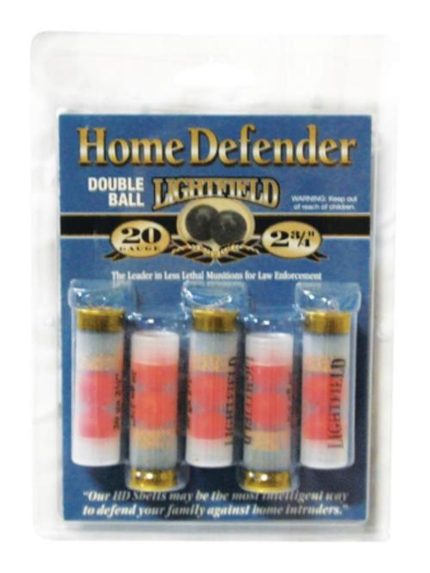Less Lethal Home Defense Double Ball 20 Ga, 2.75", 5rd Box Lightfield Ammunition - Ammunition - Rare Breed Triggers FRT - 15