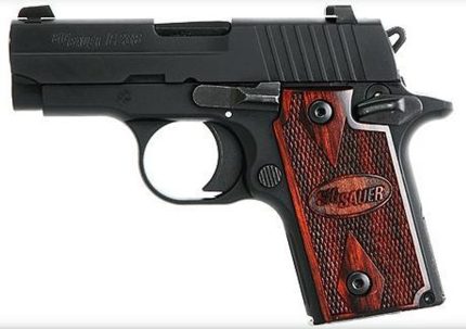 Sig P238 380 ACP 2.7In Rosewood Black SAO Rosewood Grip (1) 6rd Steel MAG Sig Sauer - Products | Rare Breed Triggers FRT - 15