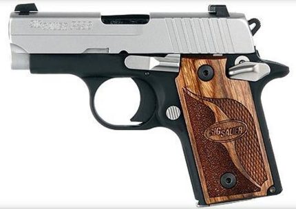 Sig P238 380 ACP 2.7In SAS 2-Tone SAO Siglite Walnut Grip (1) 6rd Steel MAG Dehorned SRT Sig Sauer - Products | Rare Breed Triggers FRT - 15