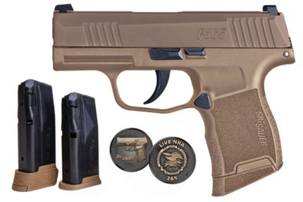 Sig P365 NRA Edition 9mm, 3" Barrel, XRAY3, Coyote, 10rd & 12rd Mags Sig Sauer - Products | Rare Breed Triggers FRT - 15