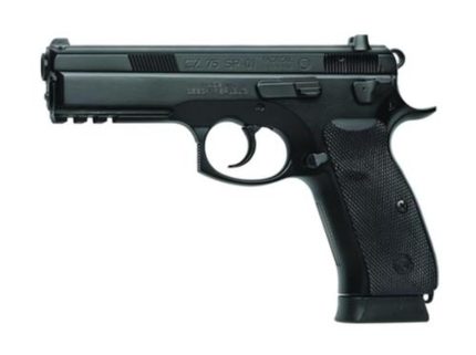 CZ SP-01 9mm 4.7" Barrel, Decocker NS Rubber Grip Black 18rd Mag CZ USA - Products | Rare Breed Triggers FRT - 15