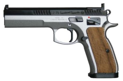 CZ Tactical Sport Pistol 9mm 5.23" Barrel, Nickel Frame & Blue Slide 20rd Mag CZ USA - Products | Rare Breed Triggers FRT - 15
