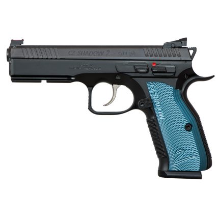CZ SP-01 Shadow 2 9mm, 4.9", Adj. Target Sights, Steel Frame, Blue Grips, 17rd CZ USA - Products | Rare Breed Triggers FRT - 15