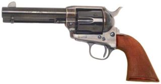 Cimarron Model P Evil Roy SA .45 Long Colt 4.75 Inch Polished Blue Barrel One Piece Walnut Grip
