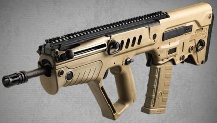 IWI TAVOR SAR Bullpup Rifle - Flattop 5.56 NATO, Flat Dark Earth Stock, 16.5 1:7 Barrel, 30rd Mag IWI USA - Guns | Rare Breed Triggers FRT - 15
