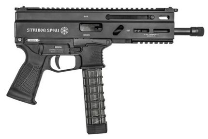 Grand Power Stribog SP9A1 Gen2 9mm, 8" Barrel, Hardcoat Anodized, M-Lok Rail, 3x30rd Mags Grand Power - Products | Rare Breed Triggers FRT - 15
