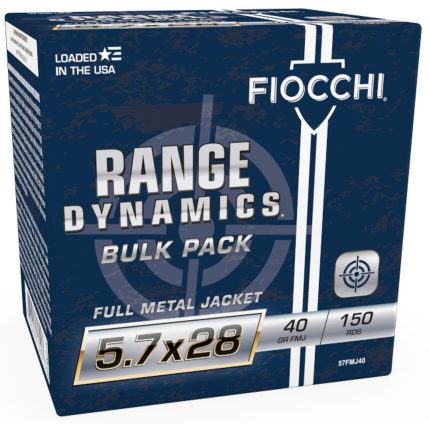 Fiocchi Range Dynamics 5.7x28mm 41gr, FMJ, 150Bx/3Cs Fiocchi Ammunition - Ammunition - Rare Breed Triggers FRT - 15