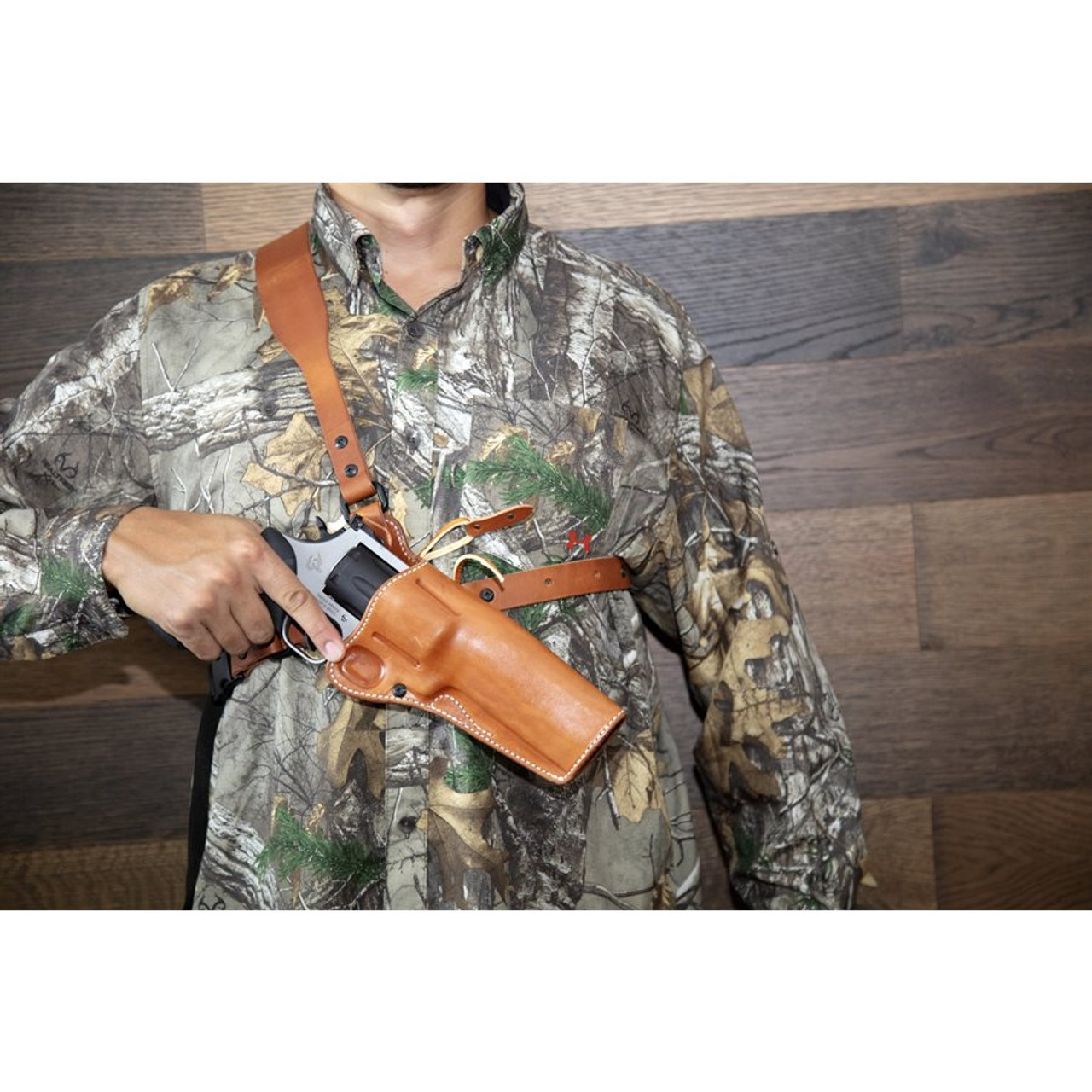 Diamond D Guides Choice™ Leather Chest Holster Taurus Raging Hunter 5 1/8" - Image 14