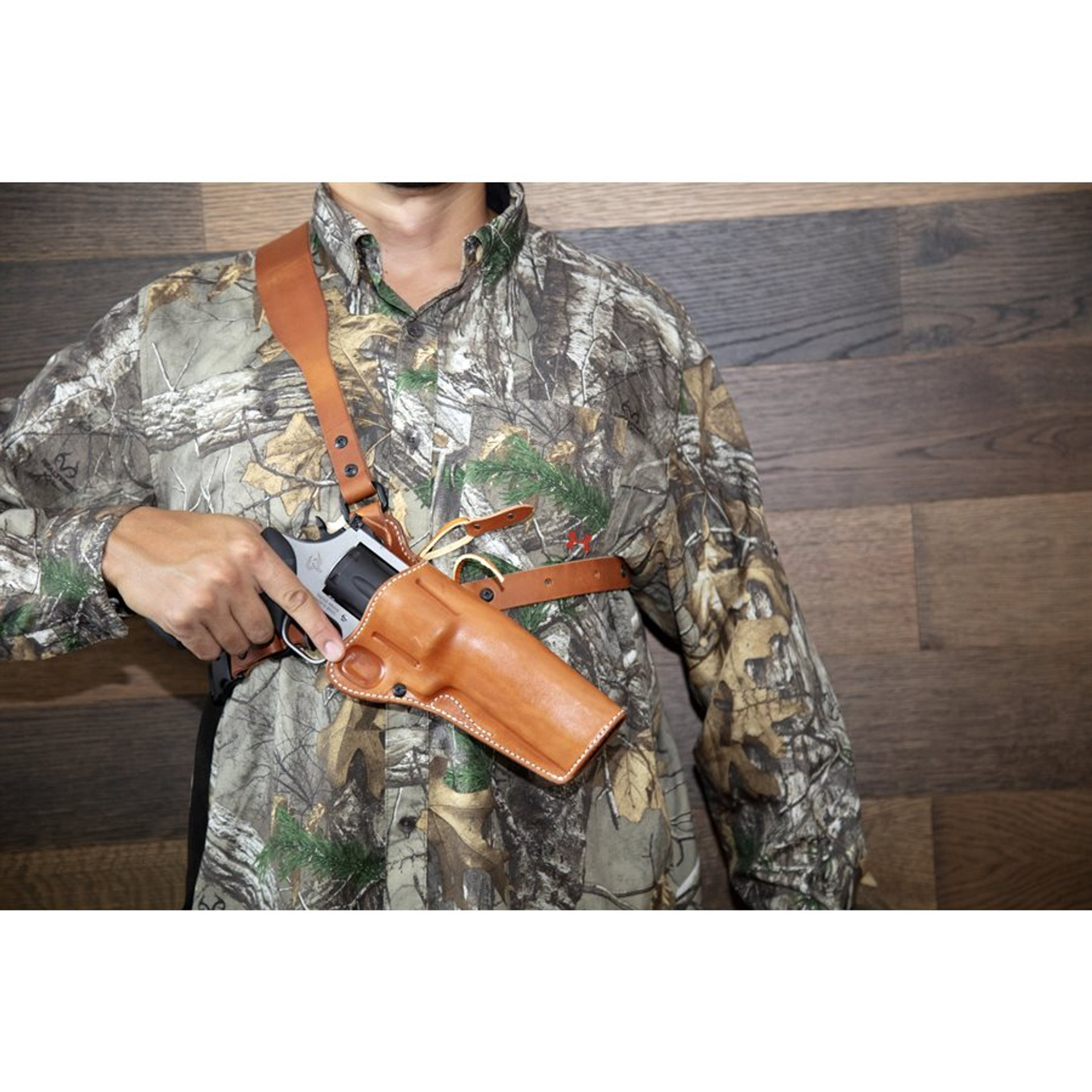 Diamond D Guides Choice™ Leather Chest Holster Taurus Raging Hunter 5 1/8" - Image 15